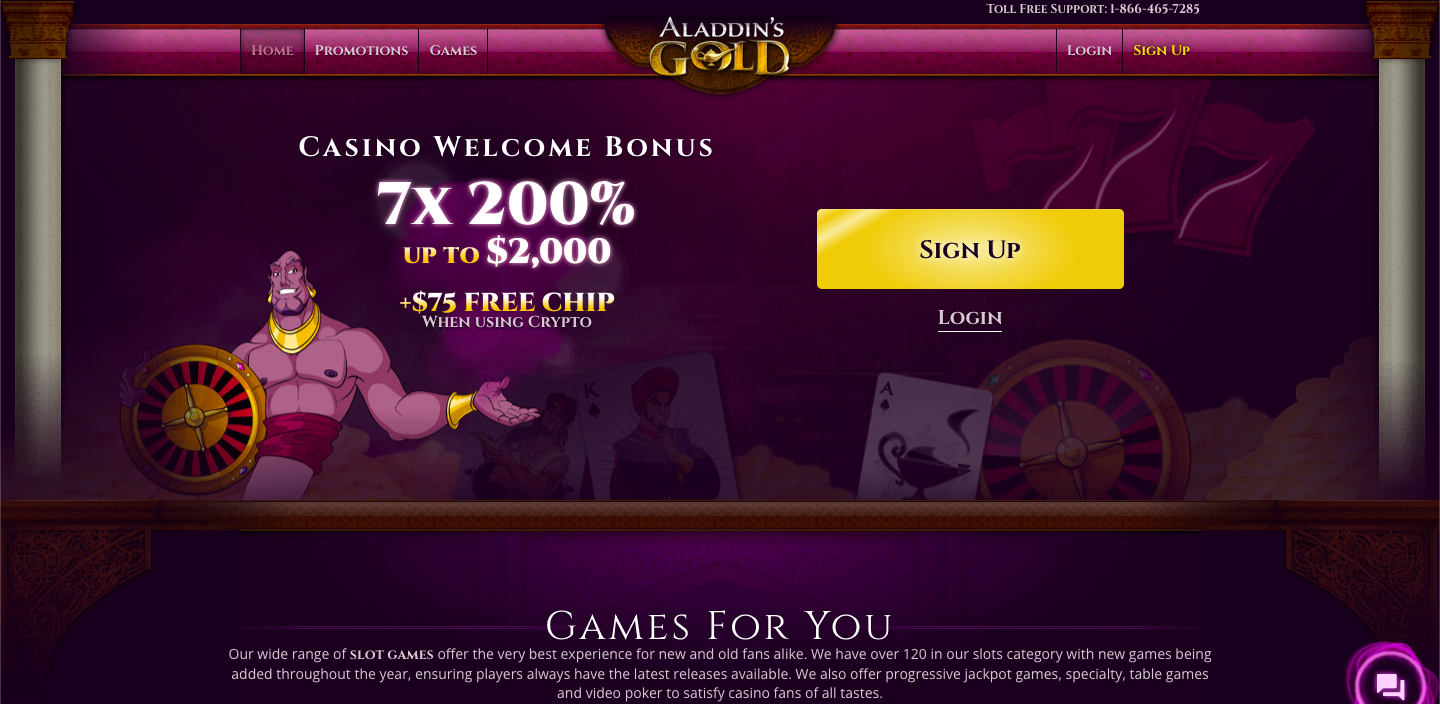 Aladdins Gold Casino Best Option for Progressive Jackpots to Win Big