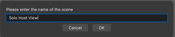 Naming scenes in OBS Studio