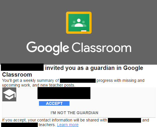 With minimal effort to set up and even less to maintain, Google Classroom's Guardian Summaries is a great way keep families informed.
