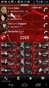 Download RocketDial Cool Red Theme apk