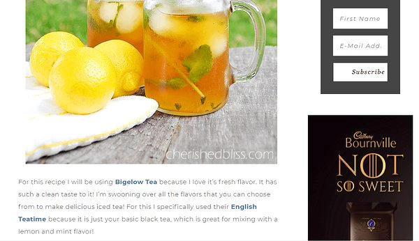 Bigelow Tea Influencer Marketing Campaign