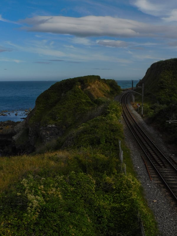 DART views of Bray from Dublin.