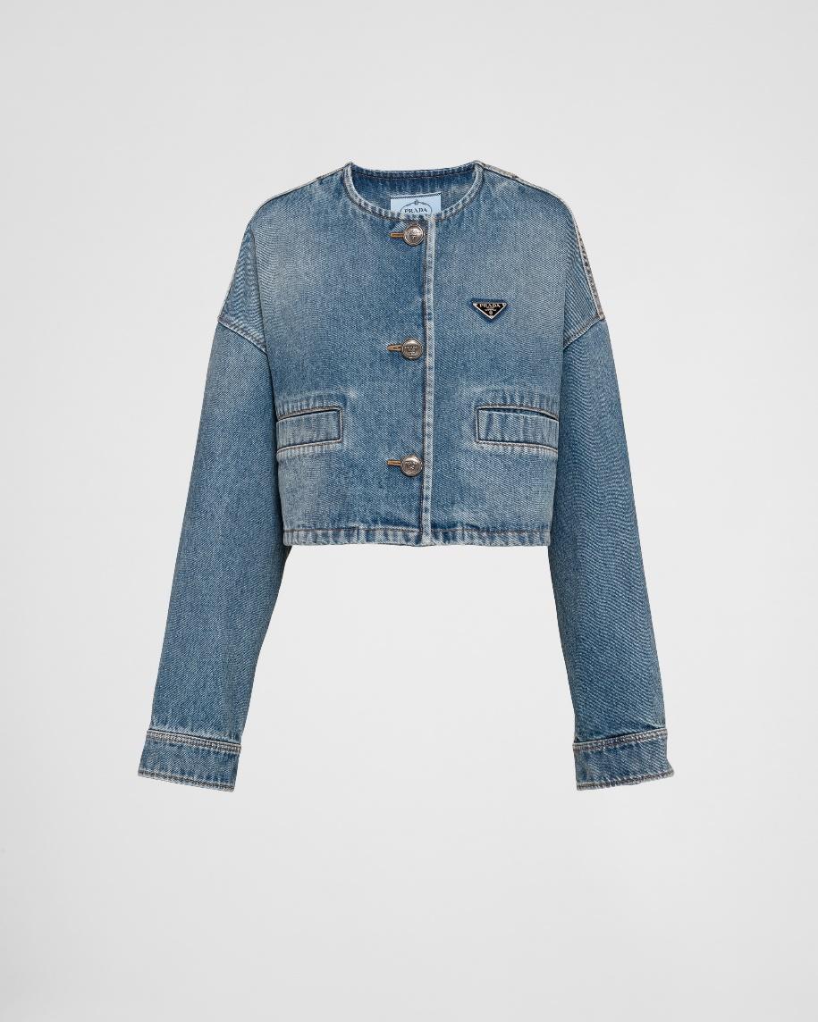 5.Prada Denim blouson jacket 