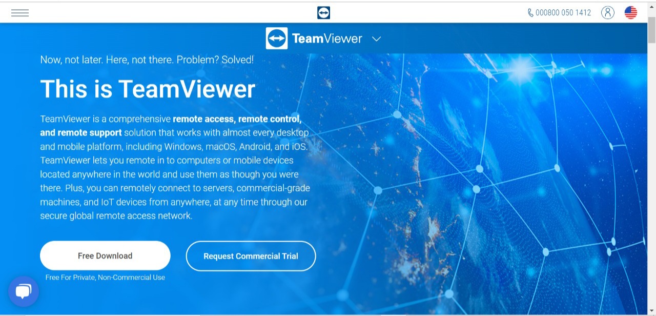 Team Viewer Home Page