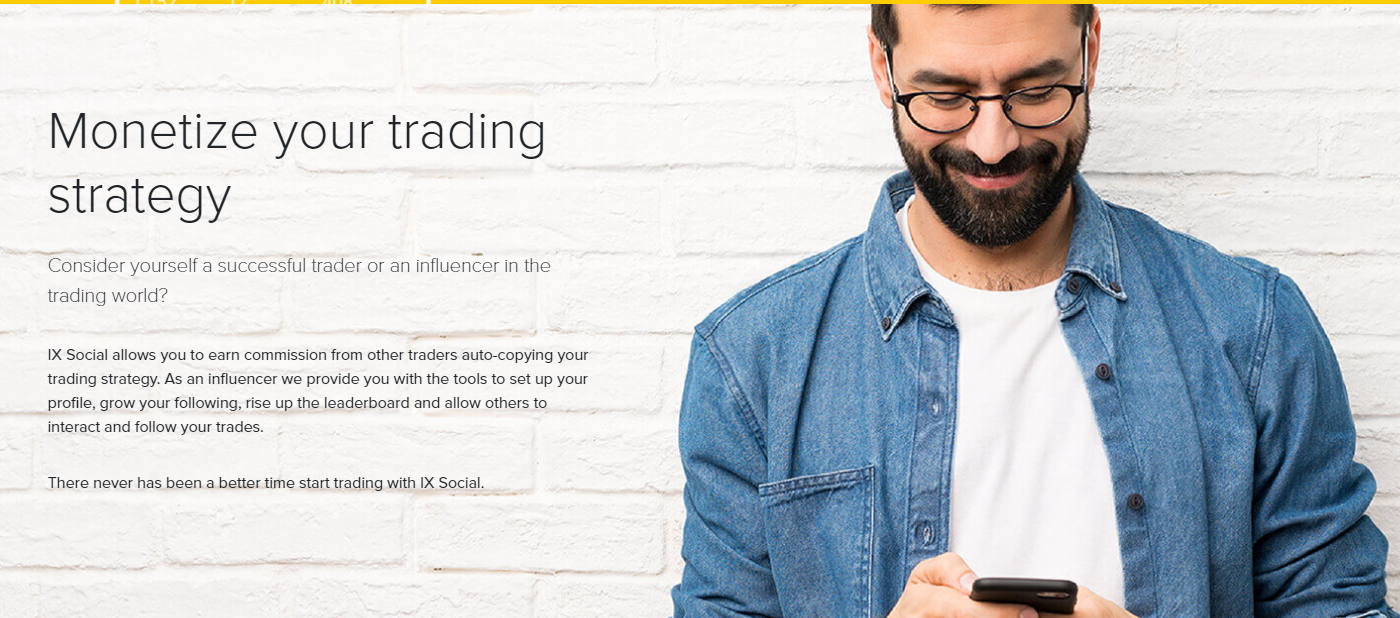  using the IX Social trading tool