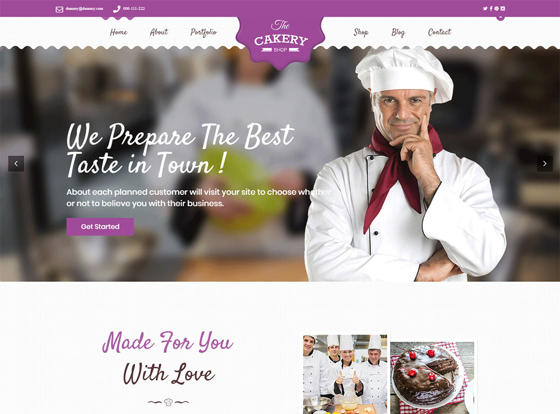 Cakeryshop - WordPress