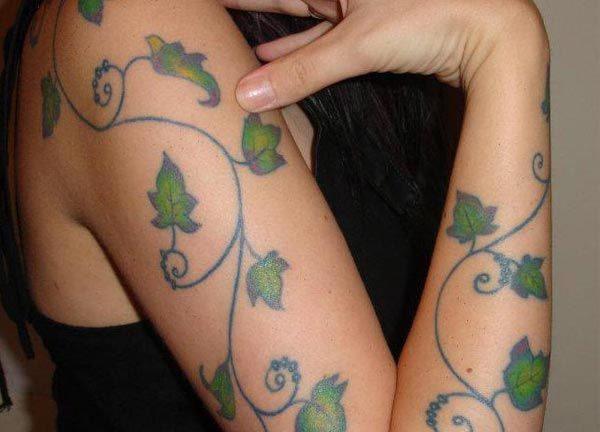 ลายสักไม้เลื้อยแขน 07