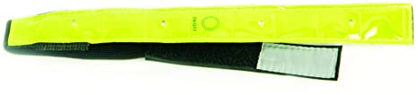 Maxsa 20024 Reflective Safety Band with 4 Red Flashing or Always On LED Lights