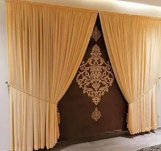 silk curtain for living room