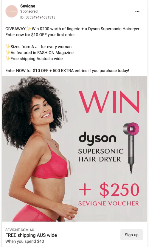 Giveaways Ads