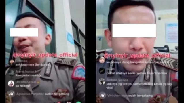 Lagi Live <i>TikTok,</i> Anggota Polisi Malah Dikatai 'Komplotan Sambo' oleh Penonton