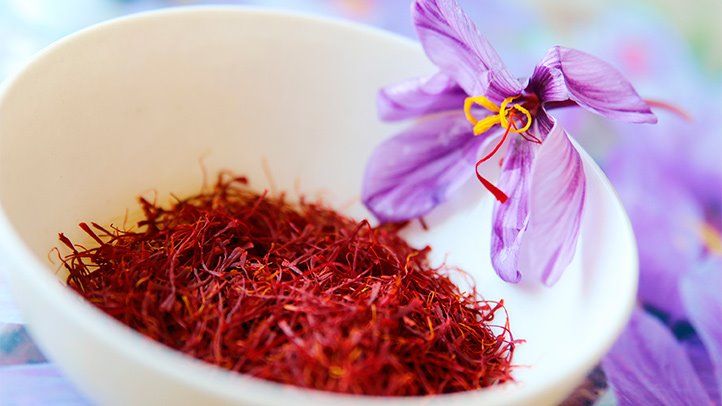 a bowl of saffron