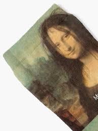 Socken for Sale mit "Montag Lisa Mona Lisa Da Vinci Witz - Postmoderne Kunst"  von MindChirp | Redbubble