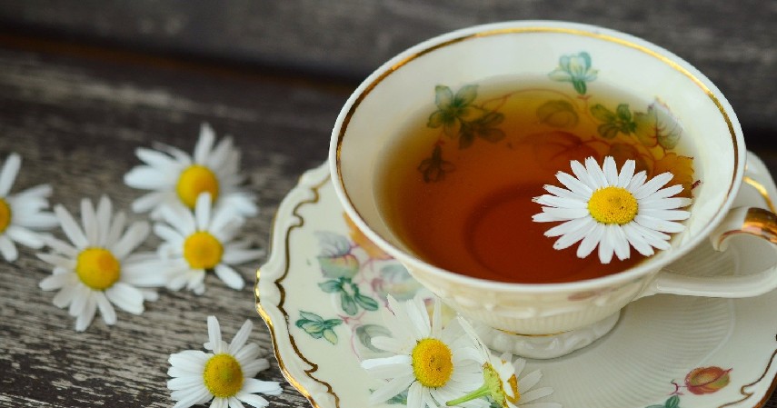 Minum teh chamomile - 8 Obat Alami Penurun Panas Anak Para Orangtua Wajib Tahu
