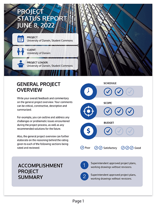 relatório de consultoria