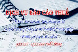 nhận làm báo cáo thuế hàng tháng