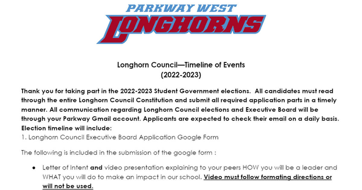 9th Grade Timeline Of Events for Elections 22-23.docx