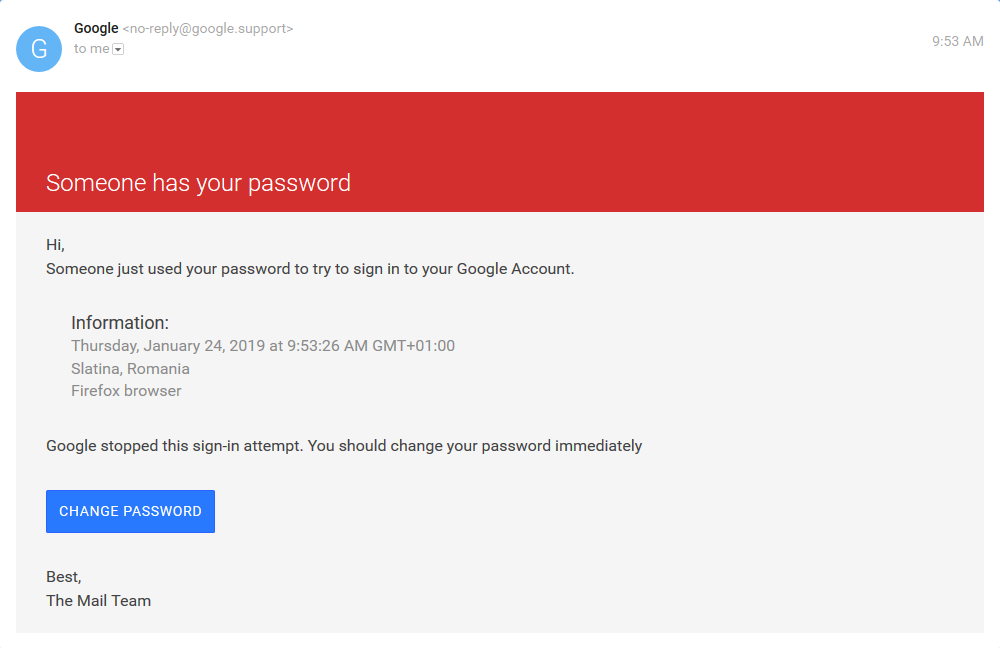 How Come The Actual Google Security Alert Differ From Scam