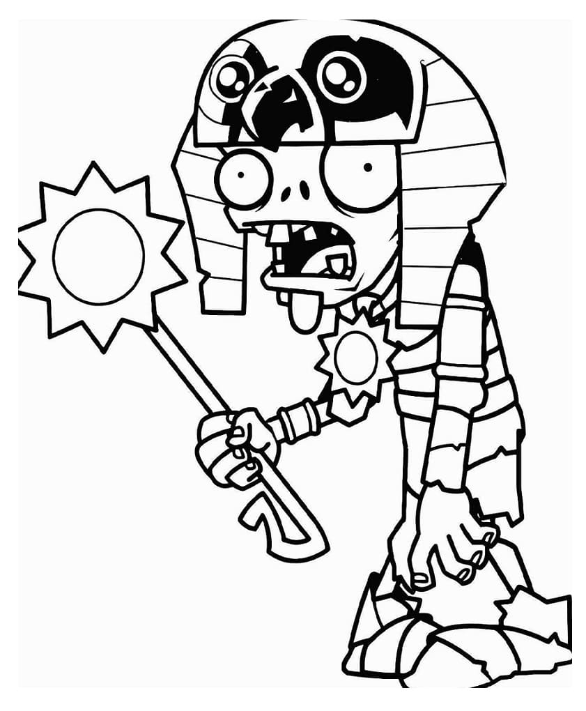 Ra Zombie Coloring Pages