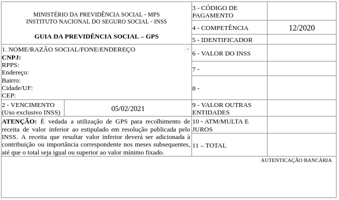 Guia da Previdência Social