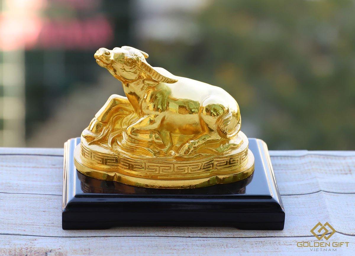 Tượng Trâu phong thủy mạ vàng 24K, mua Linh vật người tuổi Sửu tại HN –  Golden Gift Việt Nam