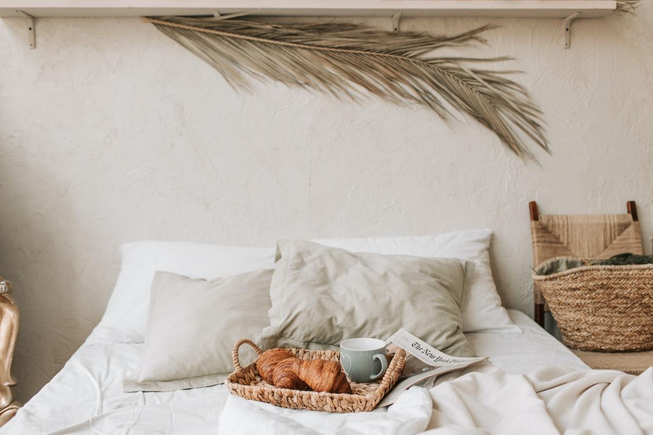 A picture containing wall, indoor, bed, bedclothesDescription automatically generated