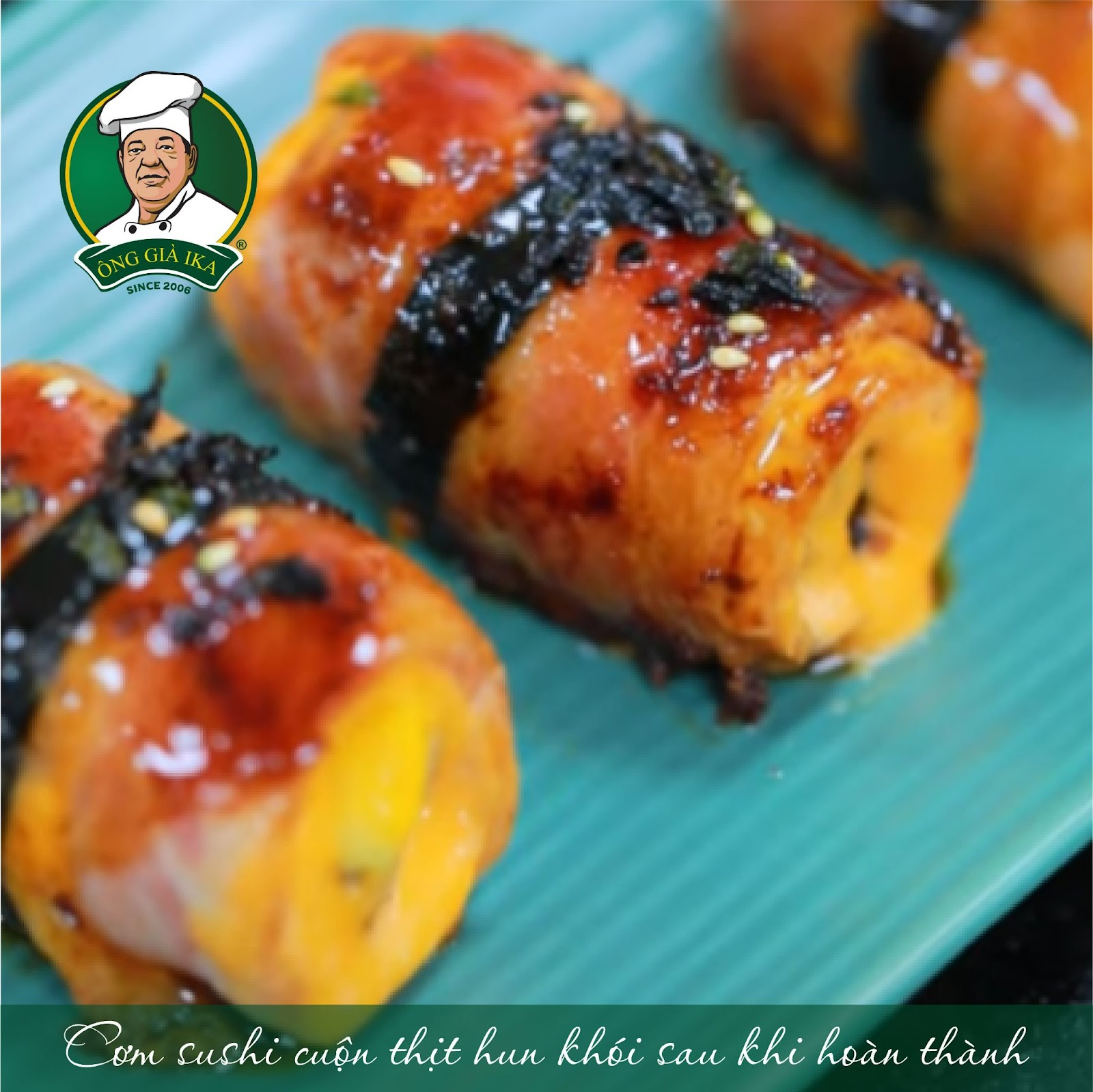 Cơm sushi homemade sau khi hoàn thành