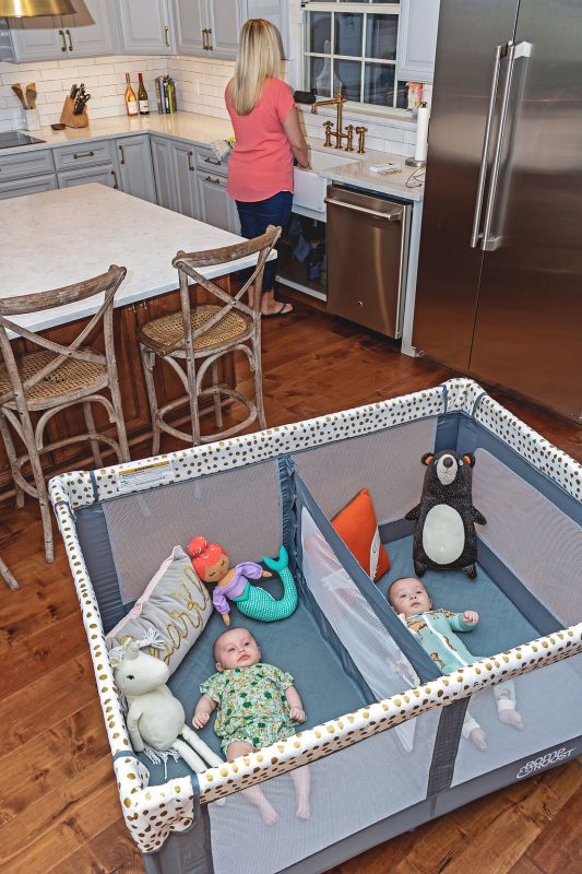 The Play Yard Designed with Twins in Mind : Space