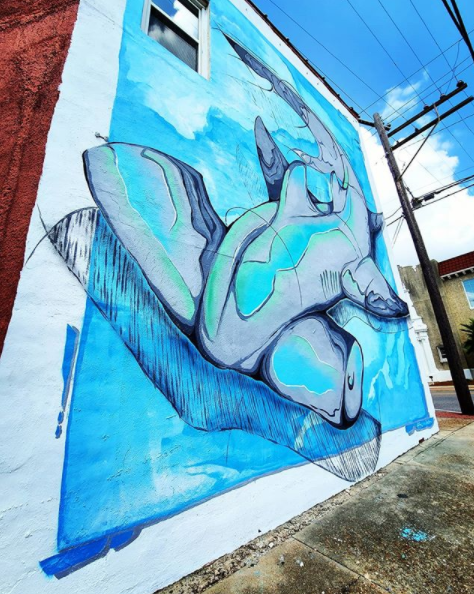 panama city mural hammerhead shark history class