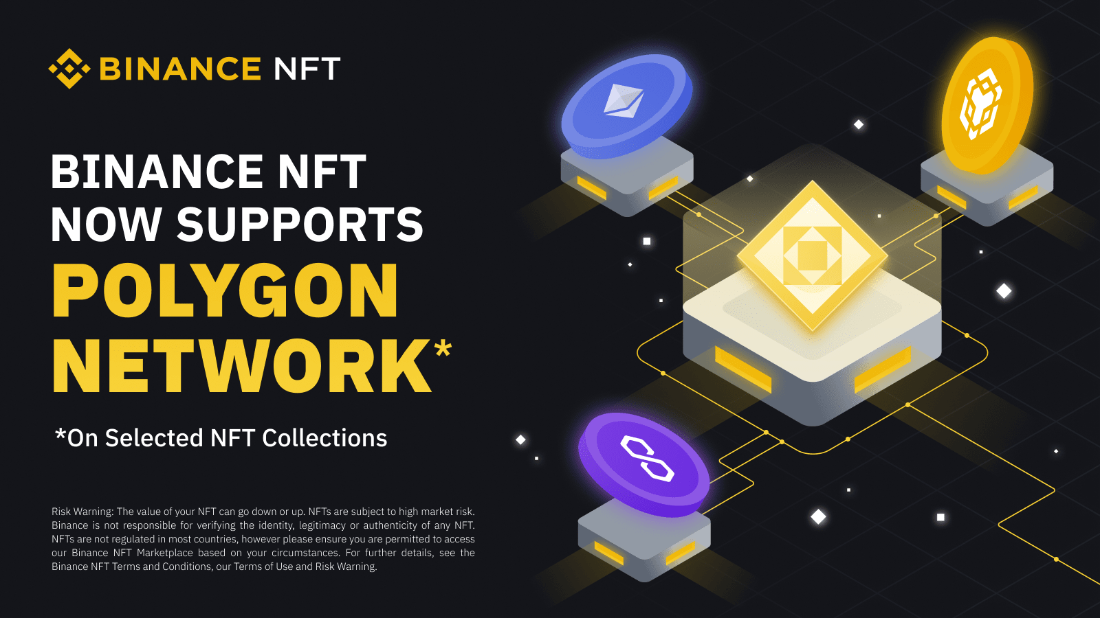 Binance NFT annonce le support du réseau Polygon le 8 mars 2023