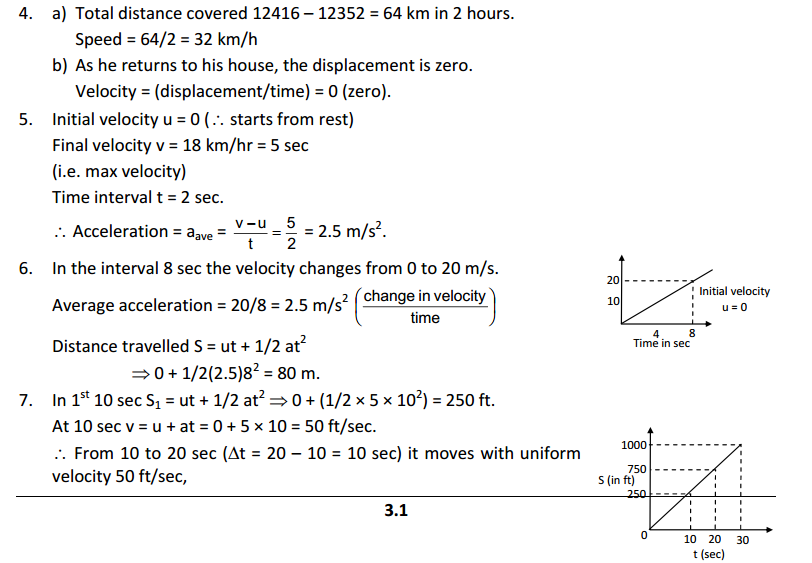 Rest and Motion Kinematics HC Verma Concepts of Physics Solutions