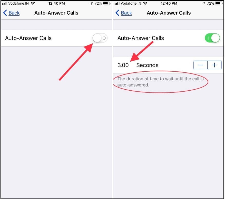 Enable Auto-Answer Calls in iOS 11 iPhone