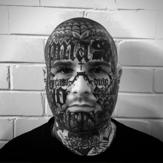 Face Tattoo Design