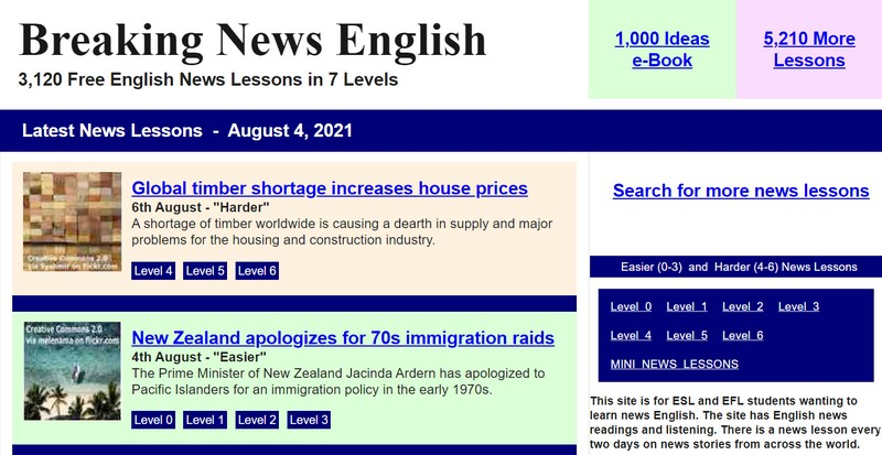 Luyện nghe tiếng Anh với Breaking News English