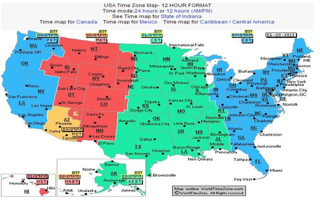 Us time. Часовые пояса США на карте. Временные пояса США. Карта часовых поясов Америки с городами. USA time Zone.