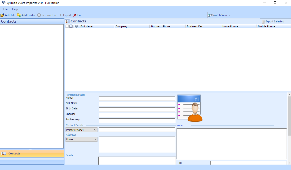 PCVITA vCard Importer software help to Import iCloud Contacts to Outlook