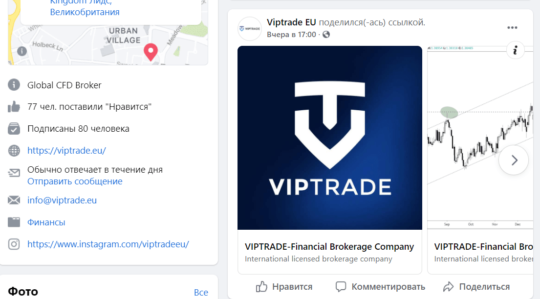 Обзор брокера VipTrade и реальные отзывы клиентов