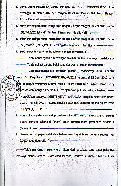 C:\Documents and Settings\All User\My Documents\1 GM\31052012 Put 58 ttg bukti adanya Penganiayaan yang menjadi dasae pelaku yg divonis dalam putusan 09 Pid B 2012 PN gir tgl 13 Pebruari 2012 Hal 2.jpg