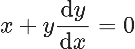 {"id":"12","code":"\\begin{align*}\n{x+y\\diff{y}{x}}&={0}\t\n\\end{align*}","font":{"color":"#222222","family":"Arial","size":10},"type":"align*","ts":1603623709471,"cs":"TagyjmU2m+dwvn03A69eWg==","size":{"width":89,"height":32}}