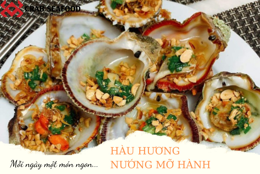 Hàu hương nướng mỡ hành