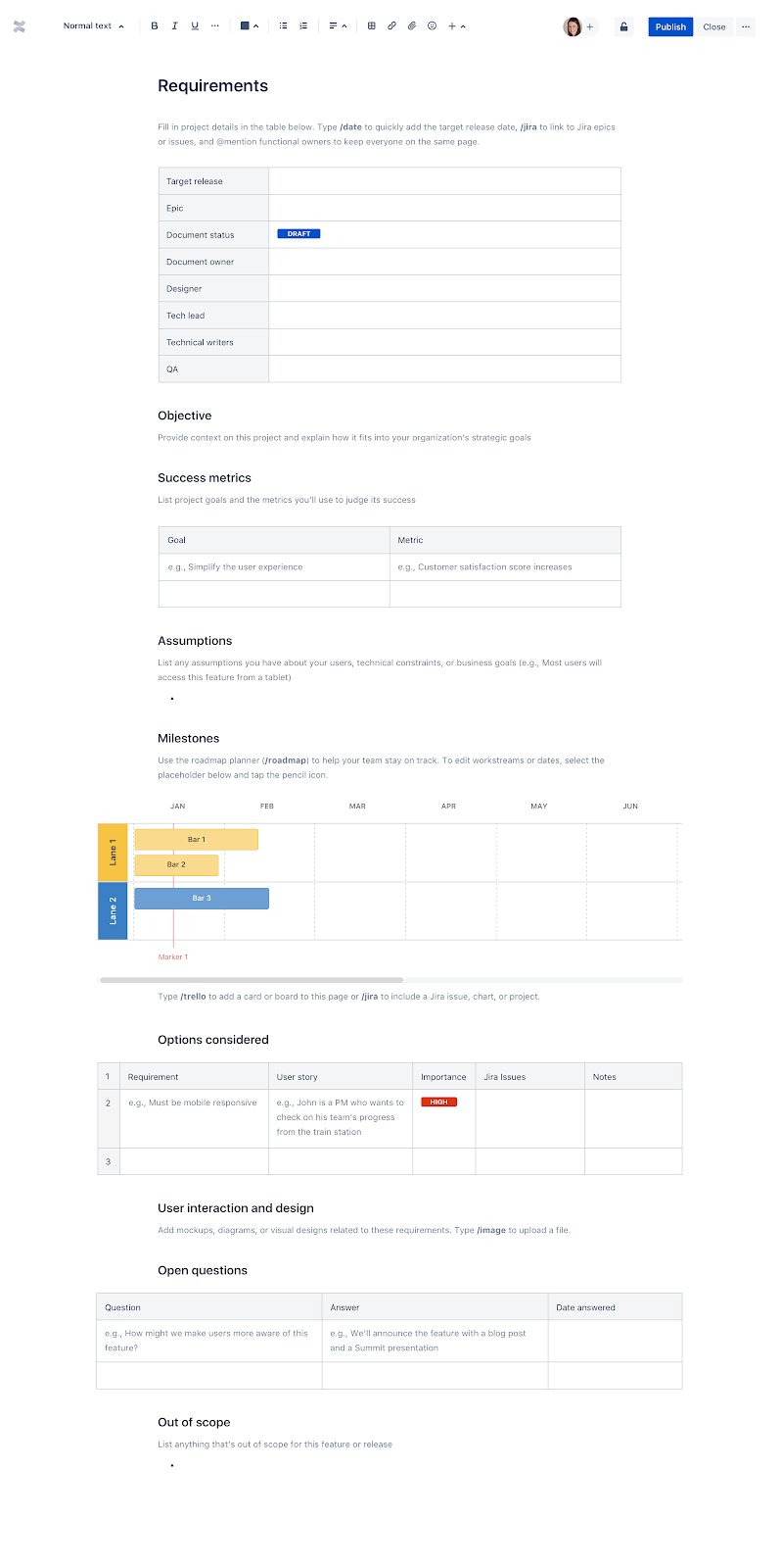  product requirements document