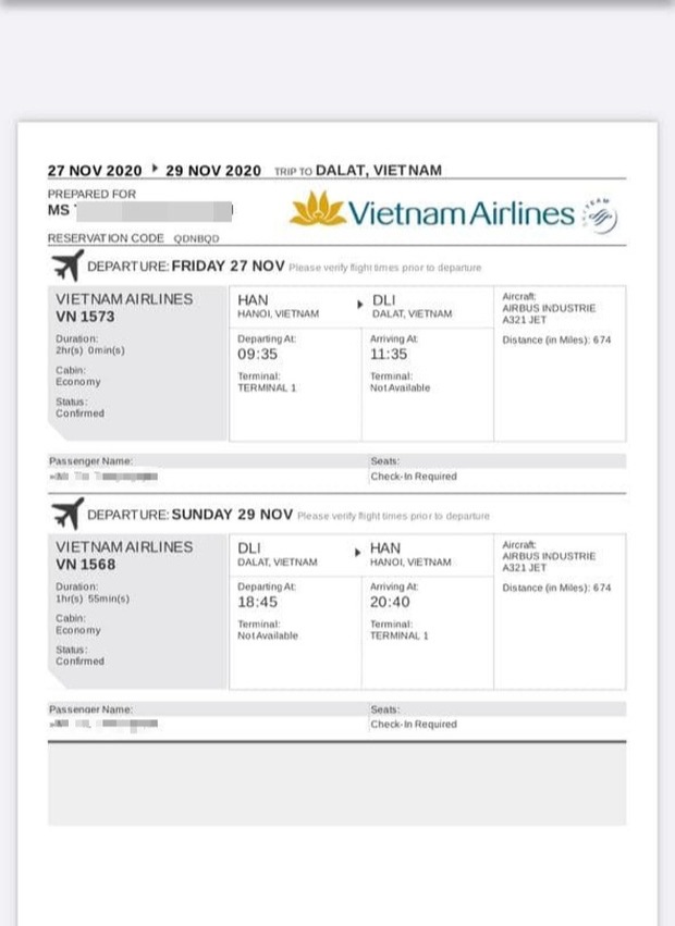 Gần Tết đặt vé đi đâu phải cẩn thận, tránh bị mất tiền oan như nữ khách hàng đặt vé máy bay đi Đà Lạt này