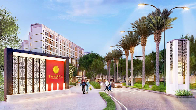 Mặt bằng takara residence có diện tích rộng lên tới 19.7 ha