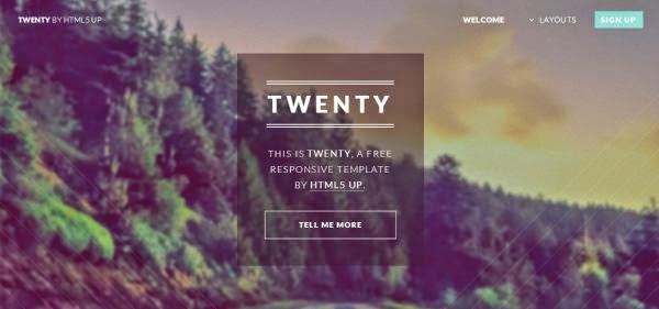 Twenty Free HTML 5 CSS3 Template