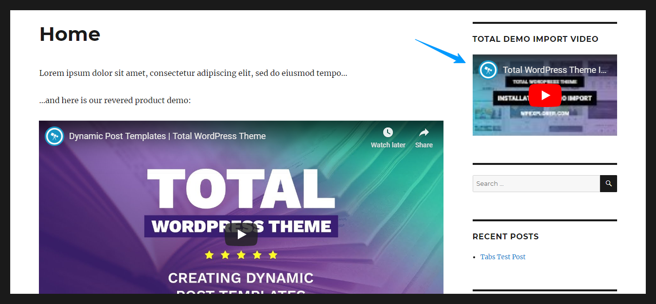 como adicionar video no site wordpress