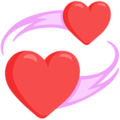 Revolving Heart Emoji on messenger