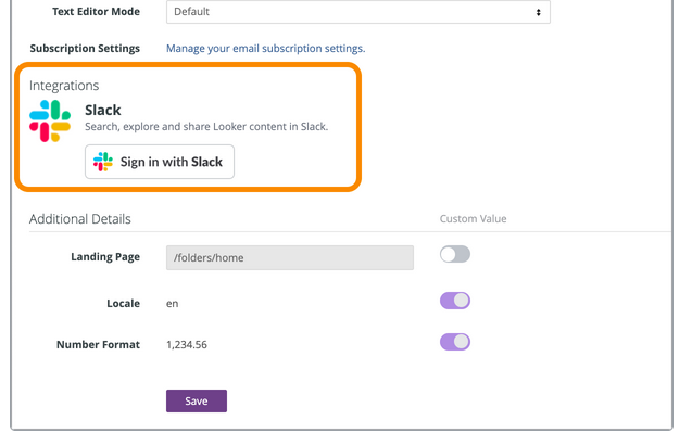 Looker Slack Integration Step 4