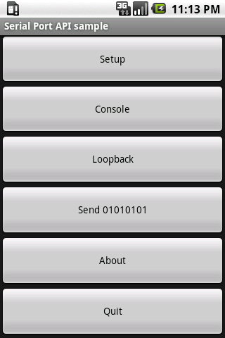 Download Serial Port API Sample apk