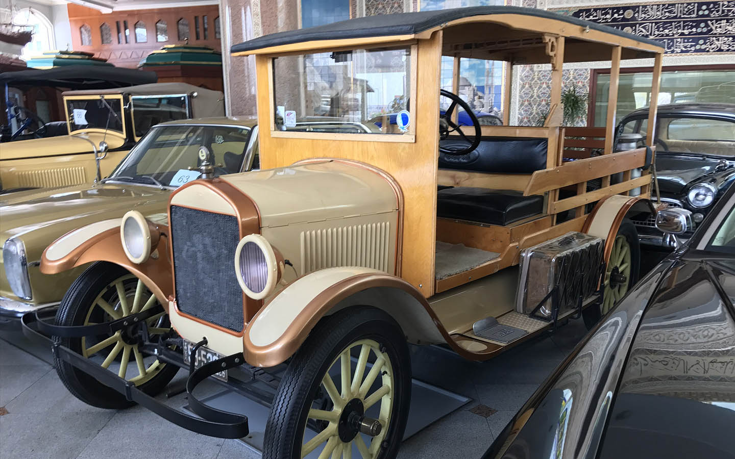 historical cars at Al Serkal Classic Cars Museum