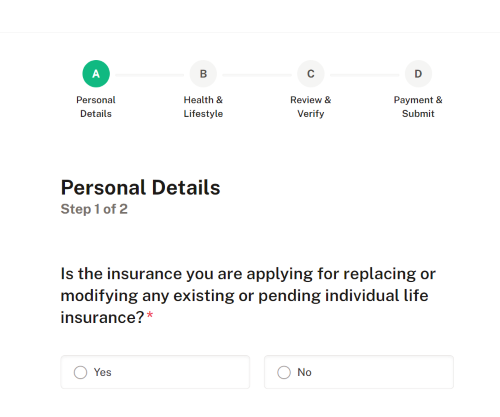 A Walnut life insurance review shows how simple the online application is. 